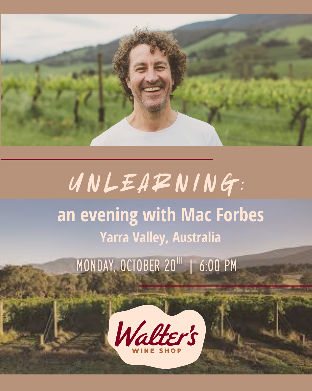 Unlearning with Mac Forbes: An Evening of Yarra Valley Wines
