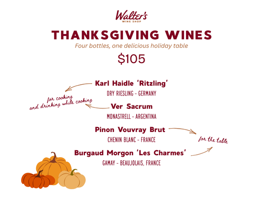 Walter's Thanksgiving Wines